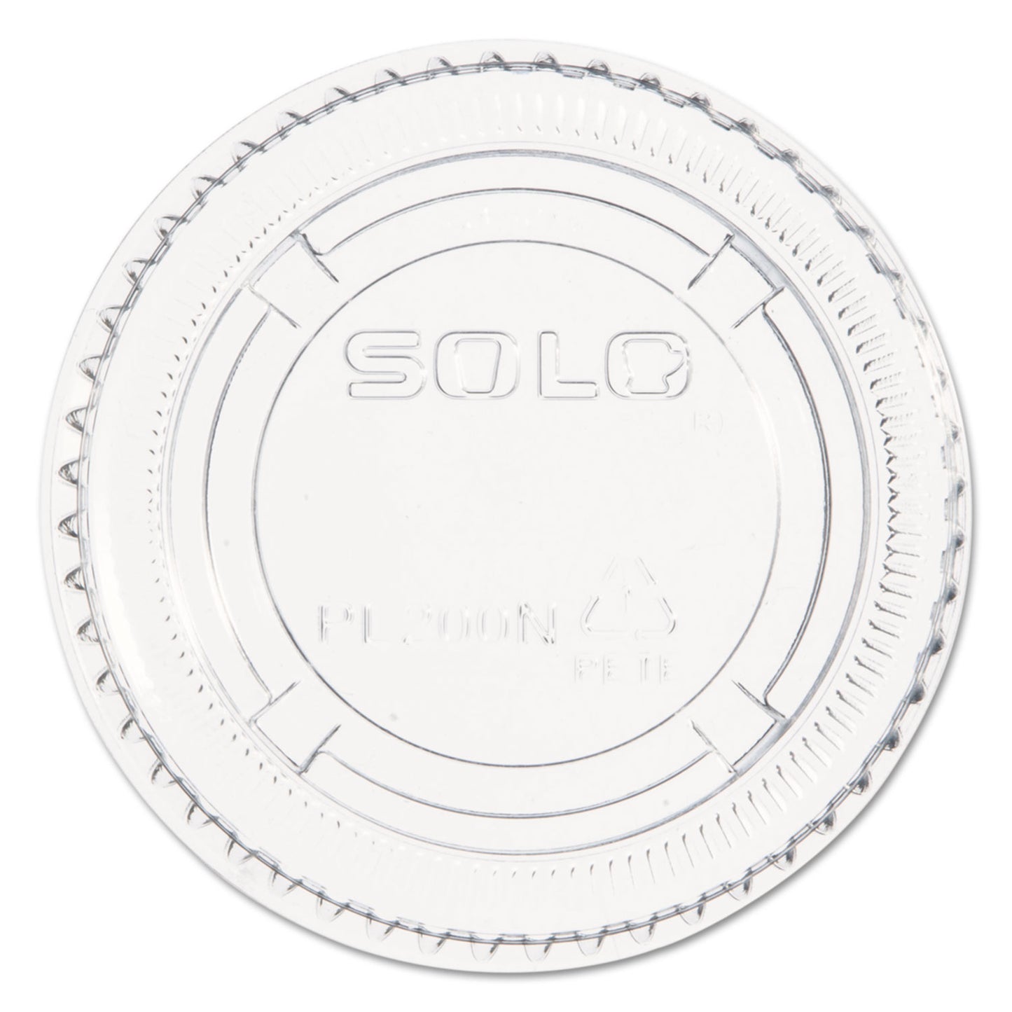 Dart Portion/Souffle Cup Lids, PET, Fits 1.5 oz to 2.5 oz Cups, Clear, 2,500/Carton (DCCPL200N)