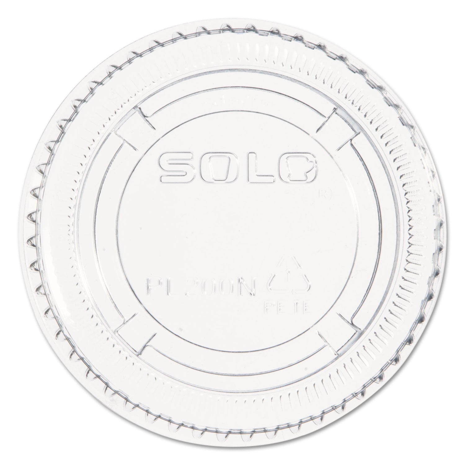 Dart Portion/Souffle Cup Lids, PET, Fits 1.5 oz to 2.5 oz Cups, Clear, 2,500/Carton (DCCPL200N)
