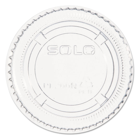 Dart Portion/Souffle Cup Lids, PET, Fits 1.5 oz to 2.5 oz Cups, Clear, 2,500/Carton (DCCPL200N)