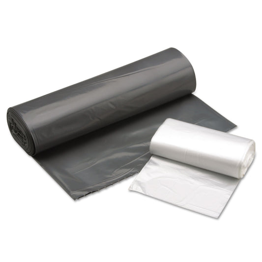 AbilityOne 8105015171358, SKILCRAFT High Density Coreless Roll Can Liners, 57 gal, 25.4 mic, 36" x 58", Gray, Perforated Roll, 100/Box