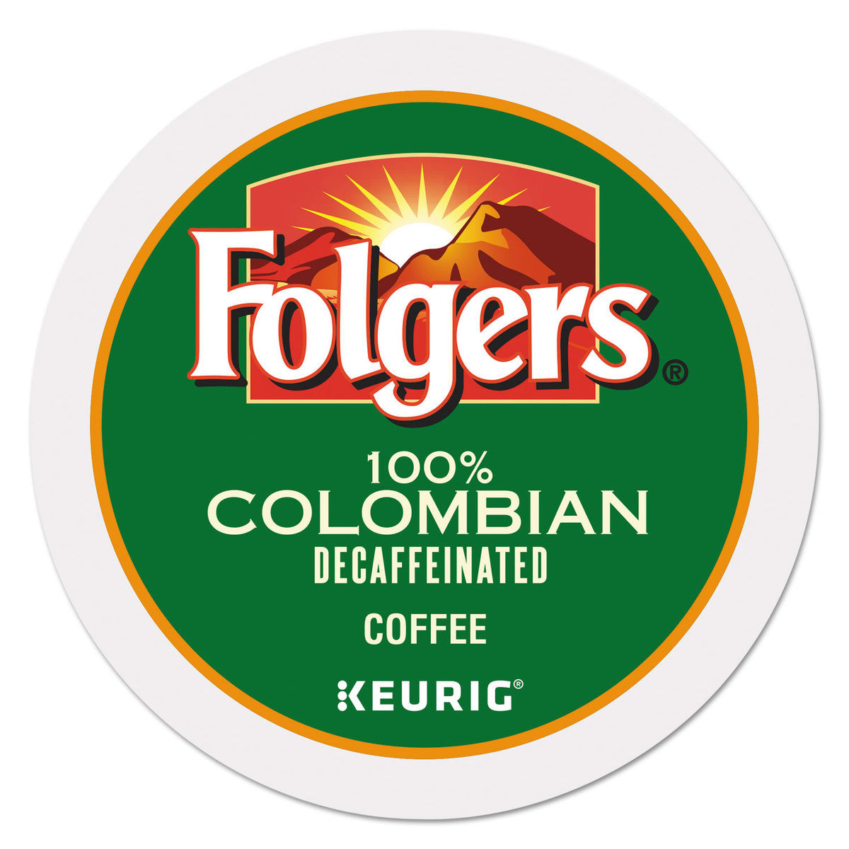 Folgers 100% Colombian Decaf Coffee K-Cups, 24/Box (GMT0570)