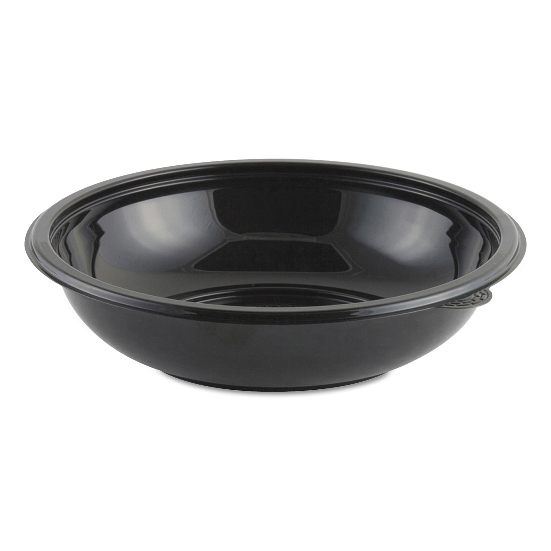 Anchor Packaging Crystal Classics Bowl, 32 oz, 8.5" Diameter, 2.14"h, Black, Plastic, 300/Carton (ANZ4548432)