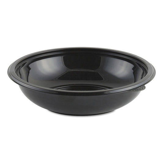 Anchor Packaging Crystal Classics Bowl, 32 oz, 8.5" Diameter, 2.14"h, Black, Plastic, 300/Carton (ANZ4548432)