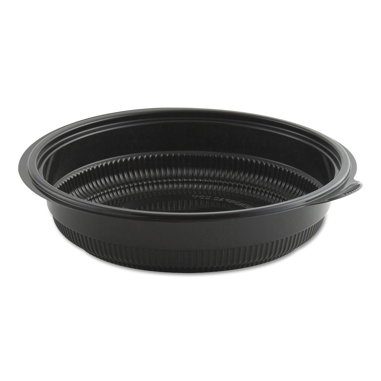 Anchor Packaging MicroRaves Incredi-Bowl Base, 32 oz, 8.5" Diameter x 1.92"h, Black, Plastic, 150/Carton (ANZ4608532)