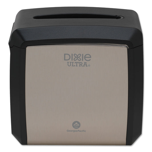 Dixie Tabletop Napkin Dispenser, 7.6 x 6.1 x 7.2, Stainless (GPC54528A)