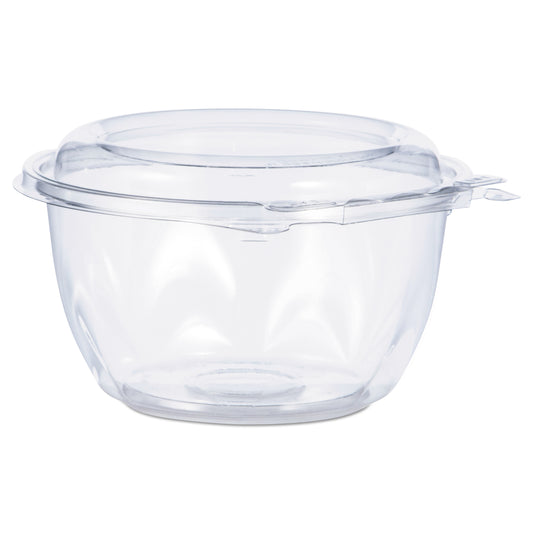 Dart Tamper-Resistant, Tamper-Evident Bowls with Dome Lid, 16 oz, 5.5" Diameter x 3.1"h, Clear, Plastic, 240/Carton (DCCCTR16BD)