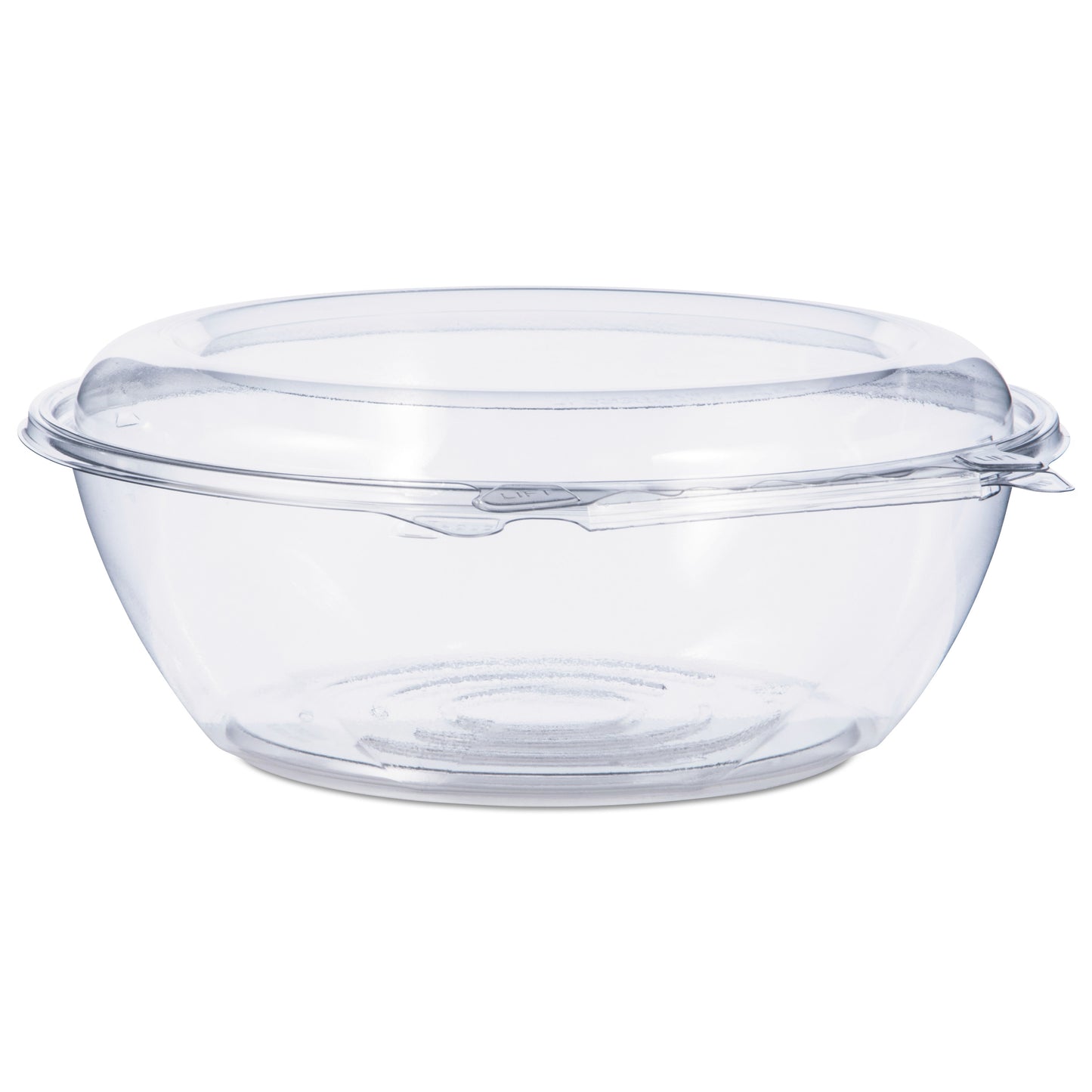 Dart Tamper-Resistant, Tamper-Evident Bowls with Dome Lid, 48 oz, 8.9" Diameter x 3.4"h, Clear, Plastic, 100/Carton (DCCCTR48BD)