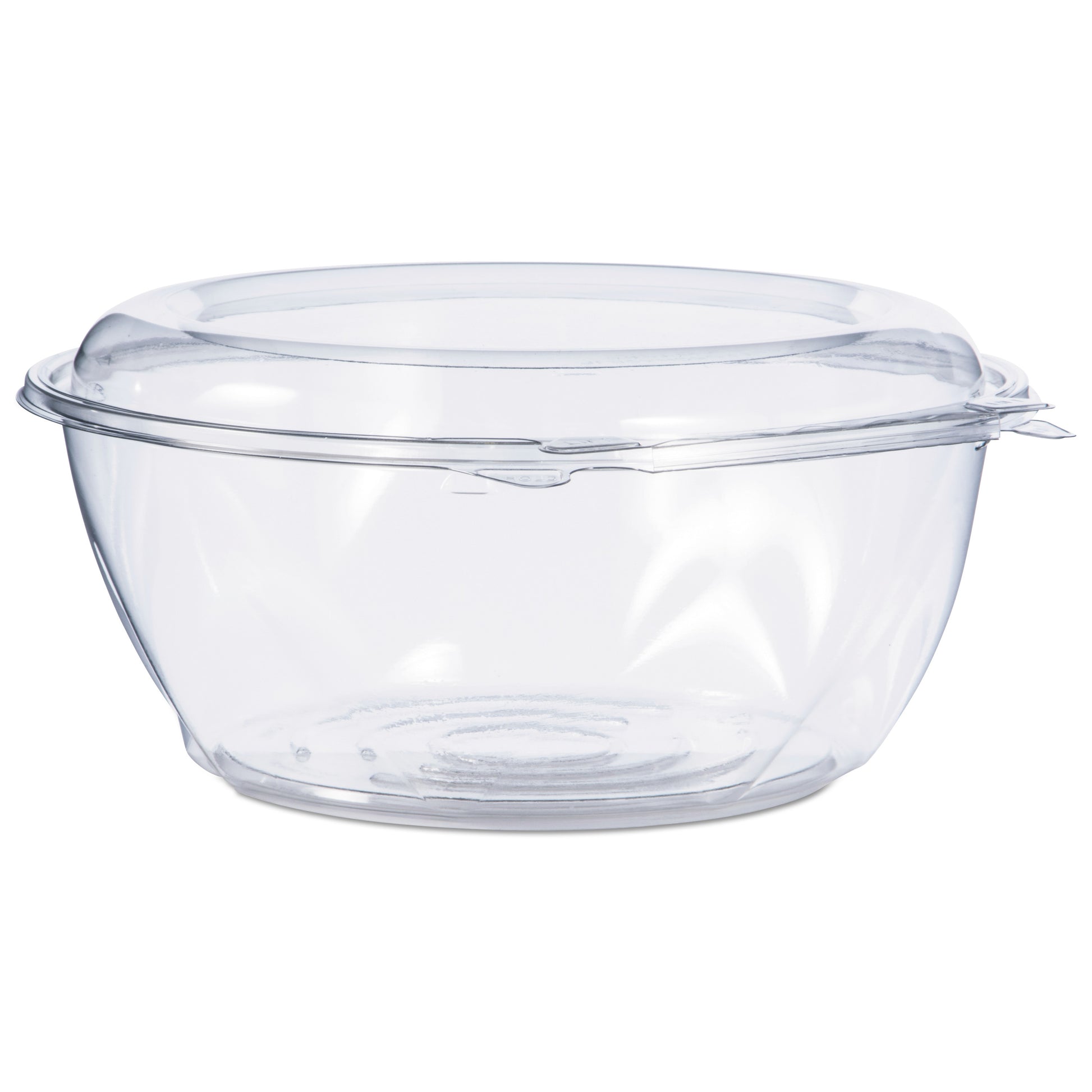 Dart Tamper-Resistant, Tamper-Evident Bowls with Dome Lid, 64 oz, 8.9" Diameter x 4"h, Clear, Plastic, 100/Carton (DCCCTR64BD)