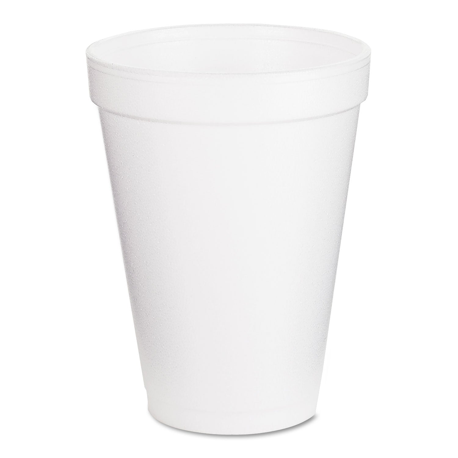 Dart Foam Drink Cups, 12 oz, White, 25/Pack (DCC12J12BG)