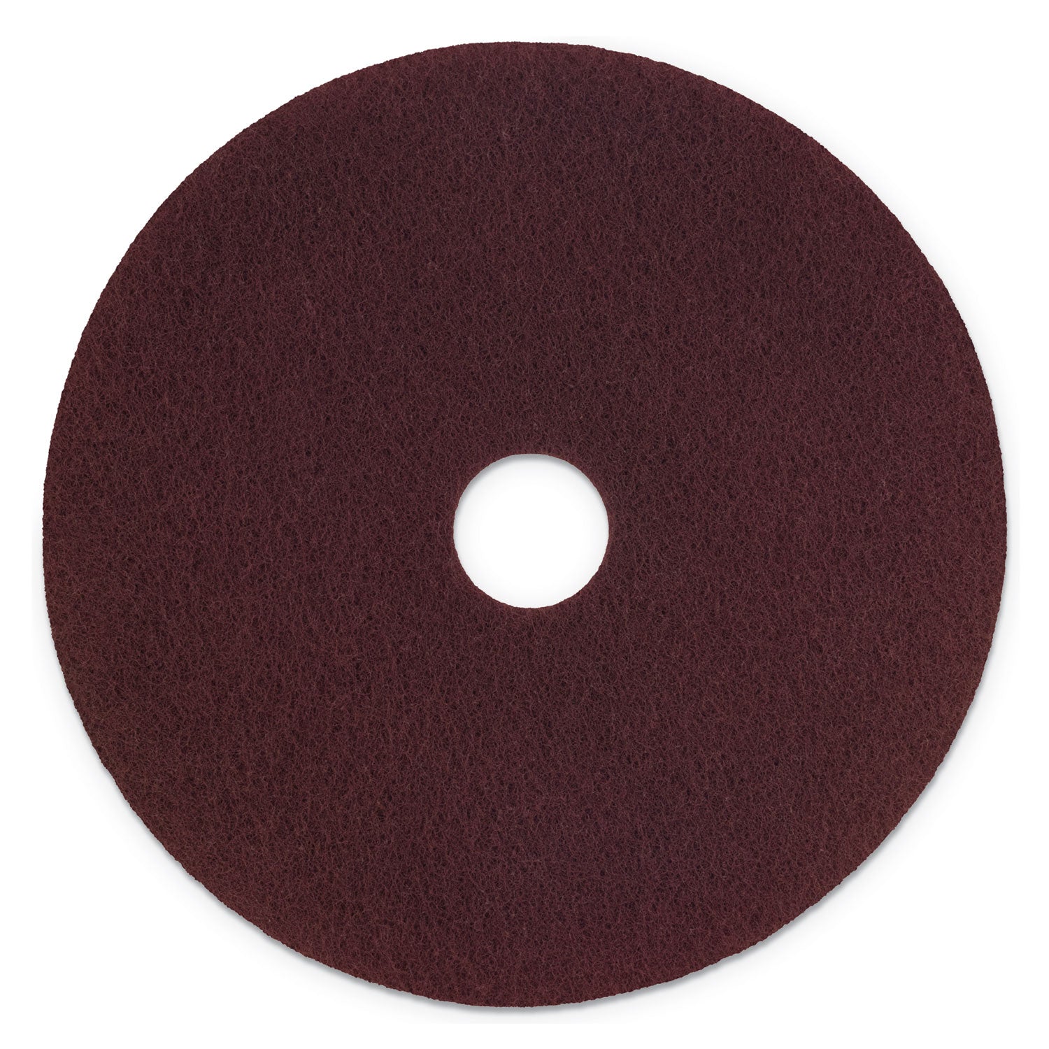 Scotch-Brite Surface Preparation Pad Plus, 20" Diameter, Maroon, 5/Carton (MMMSPPP20)