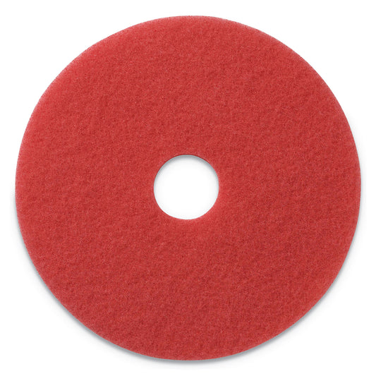 Americo Buffing Pads, 20" Diameter, Red, 5/Carton (AMF404420)