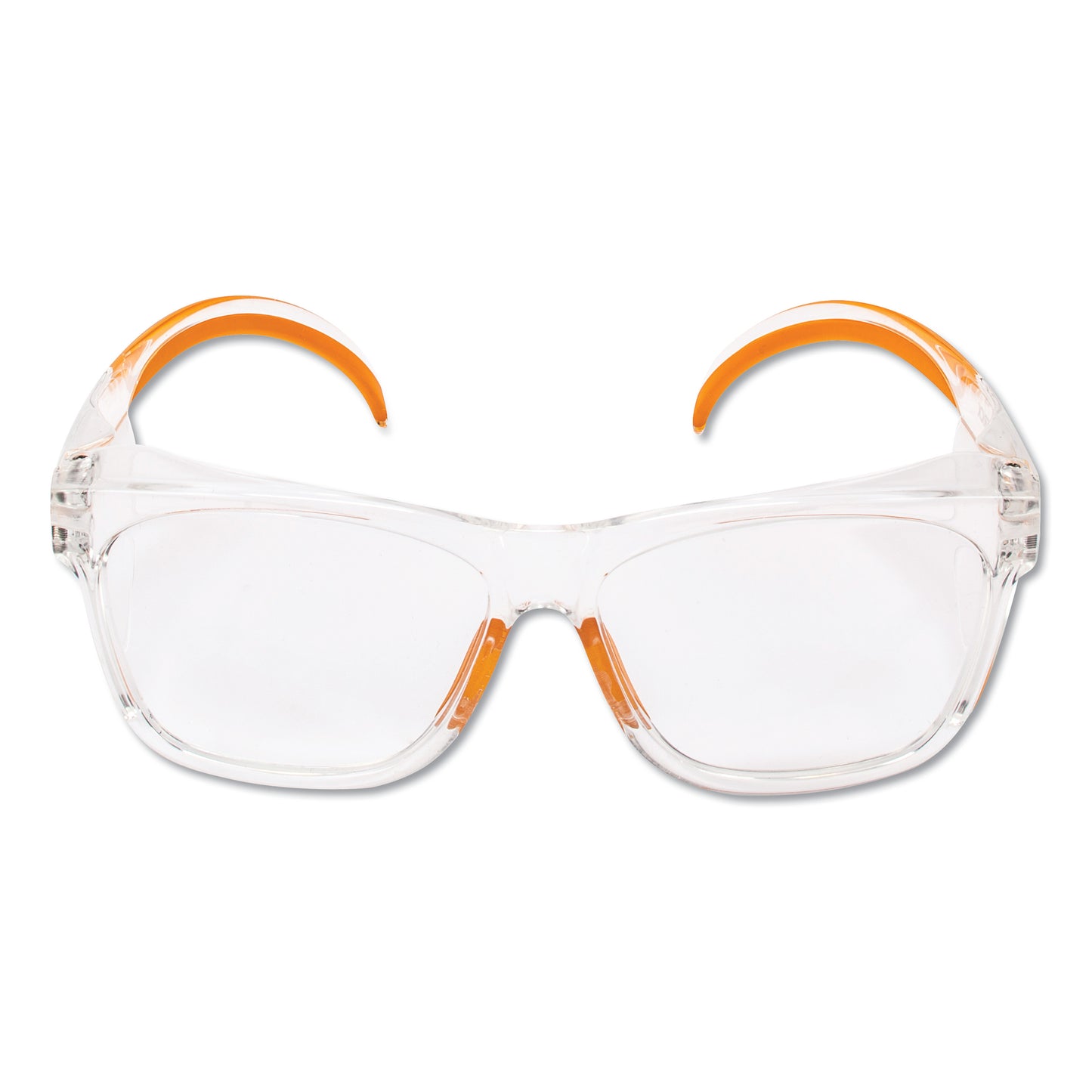 KleenGuard Maverick Safety Glasses, Clear/Orange, Polycarbonate Frame, 12/Box (KCC49301)