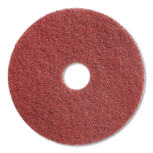 Diversey Twister Floor Pad, 17" Diameter, Red, 2/Carton (DVSDD5867738)