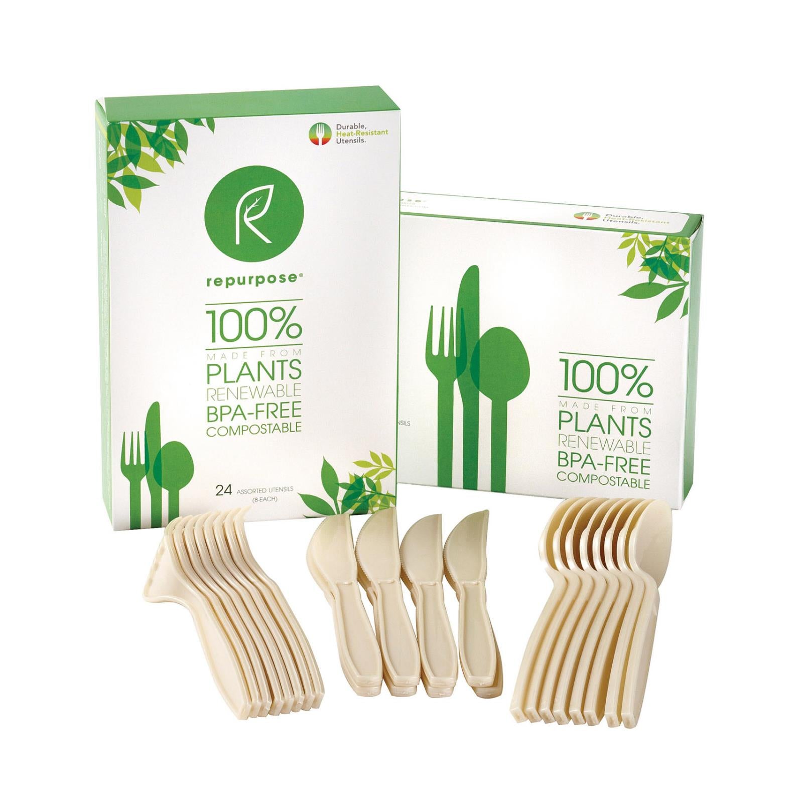 Repurpose Plant Base High Heat Utensils Set - Case Of 20 - 24 Count