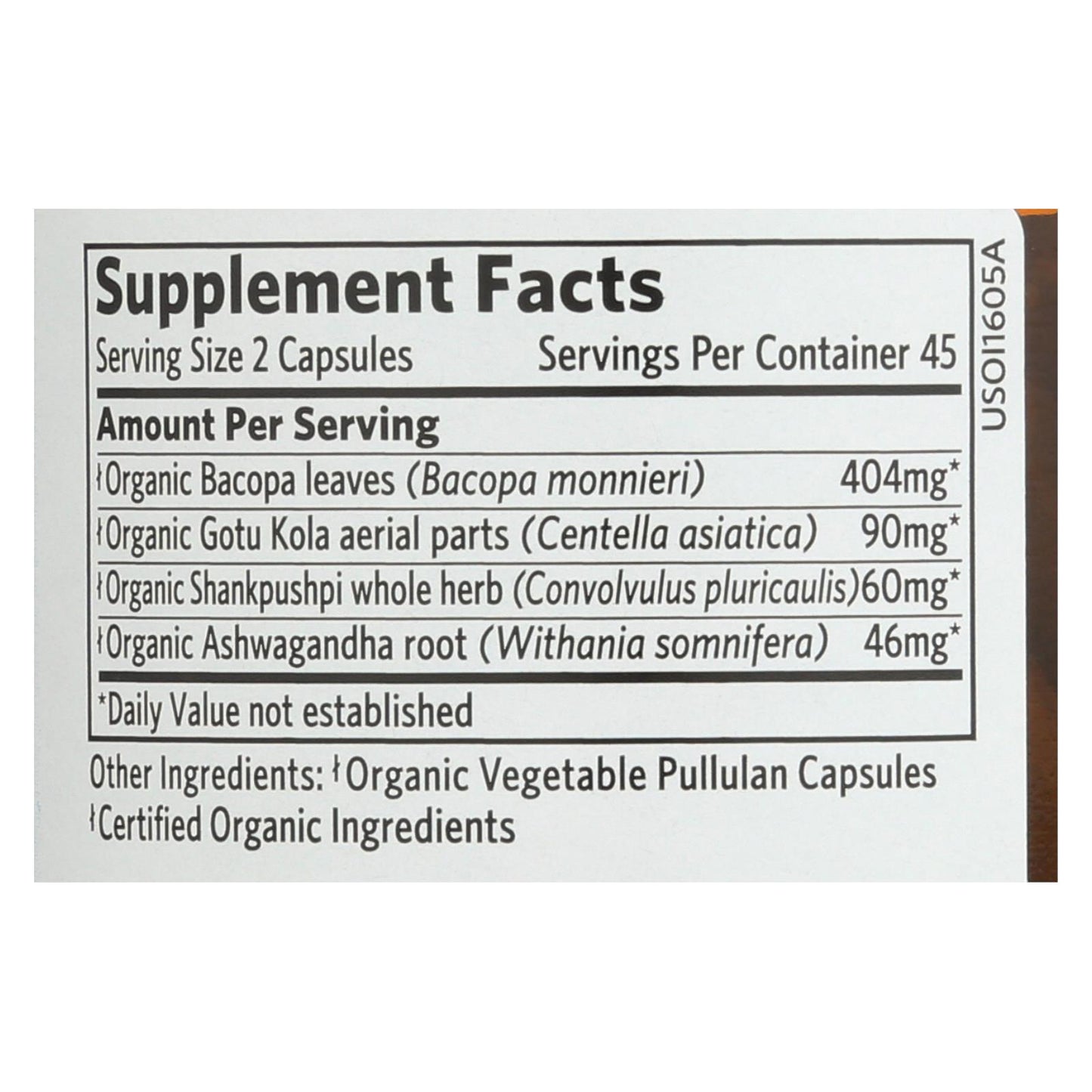 Organic India Usa Whole Herb Supplement  - 1 Each - 90 Vcap