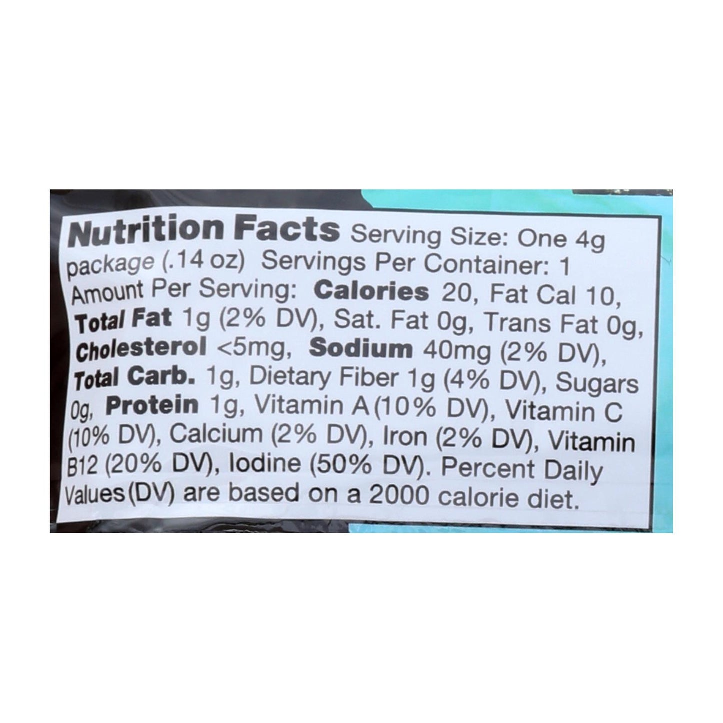 Ocean's Halo Seaweed, Sea Salt Snack  - Case Of 12 - .14 Oz