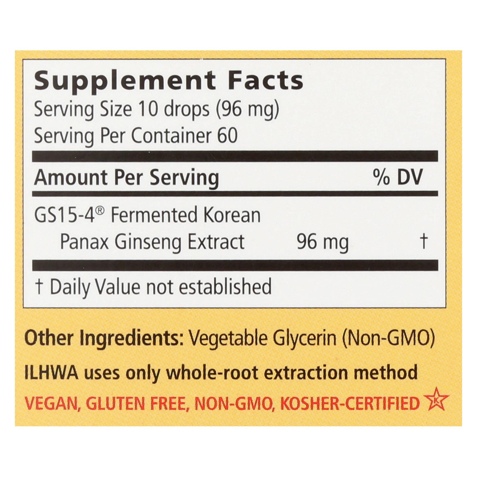 Ilhwa Enzyme Fermented Ginseng Elixir  - 1 Each - 30 Ml