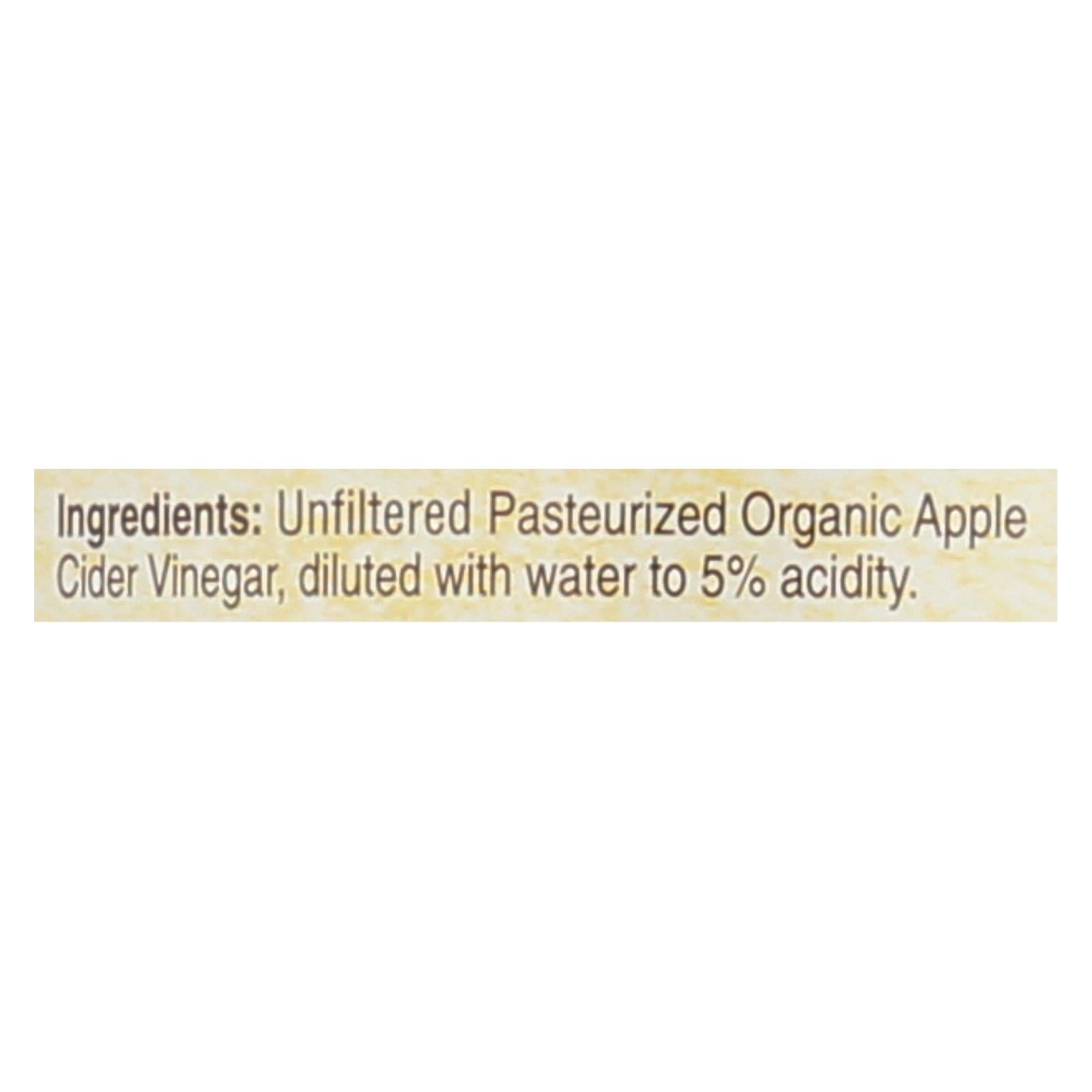 North Coast Organic Unfiltered Apple Cider Vinegar  - Case Of 6 - 32 Fz