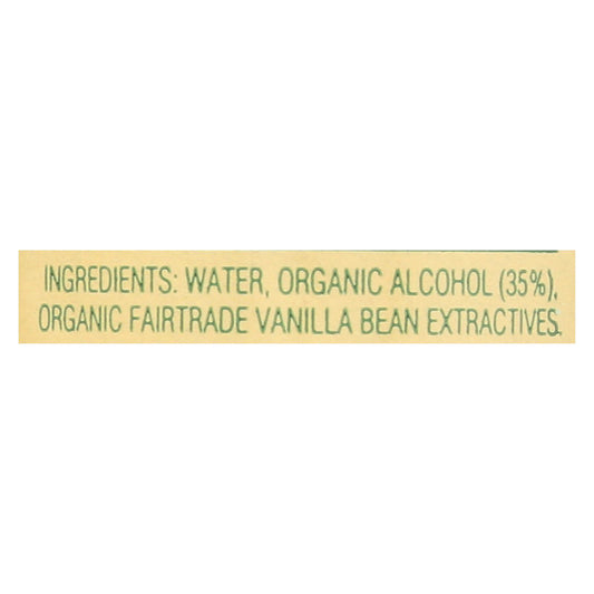 Nielsen Massey Organic Fairtrade Madagascar Bourbon Pure Vanilla Extract - Case Of 8 - 4 Fz