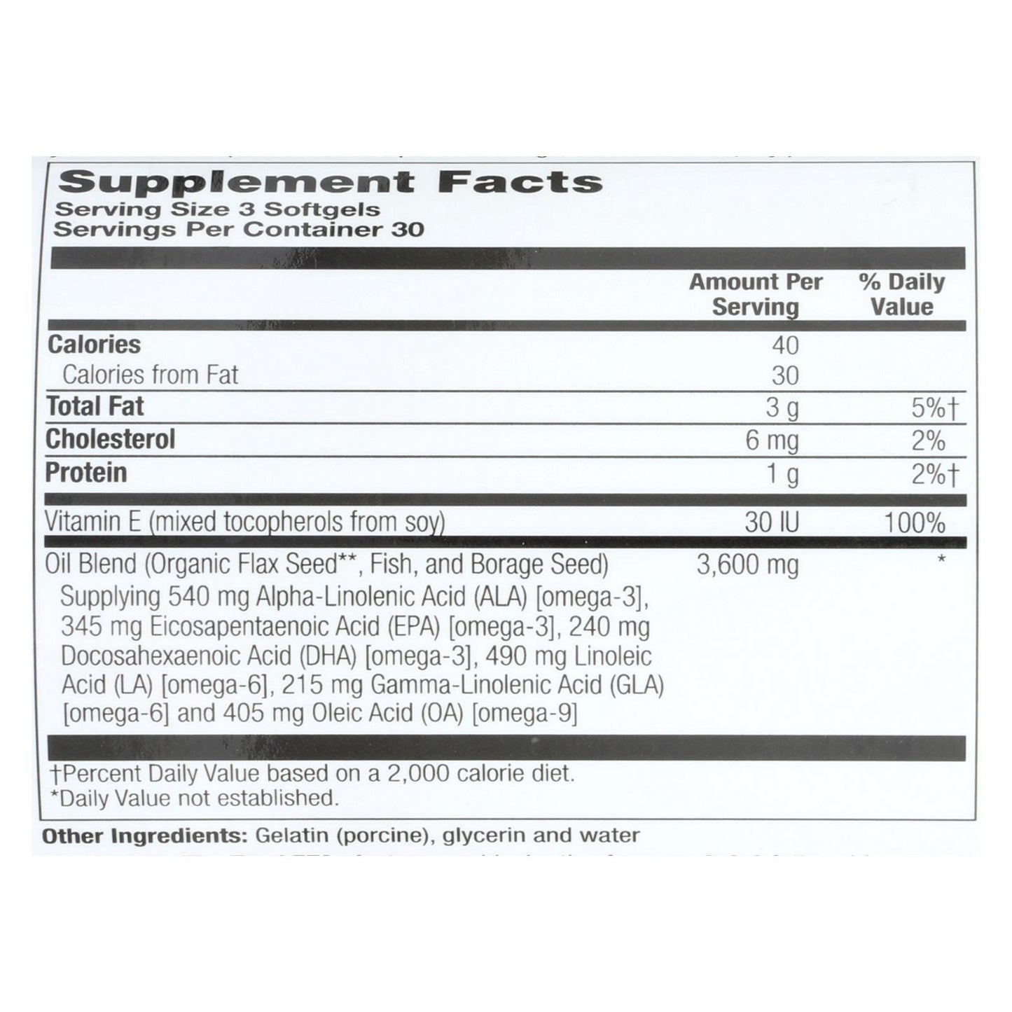 Nature's Life - Total Efa 1200 Mg - 1 Each-90 Sgel