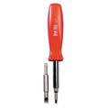 Great Neck 4 In-1 Screwdriver W/interchangeable Phillips/standard Bits, Assorted Colors (GNSSD4BC)