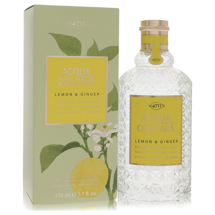 4711 ACQUA COLONIA Lemon & Ginger by 4711 Eau De Cologne Spray (Unisex) 5.7 oz for Women