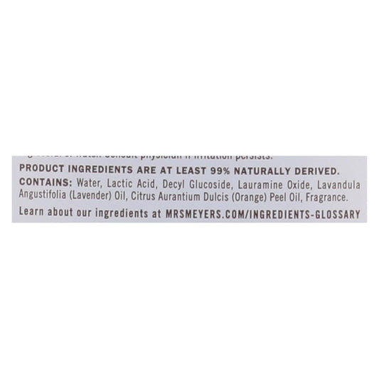 Mrs. Meyer's Clean Day - Tub And Tile Cleaner - Lavender - 33 Fl Oz - Case Of 6