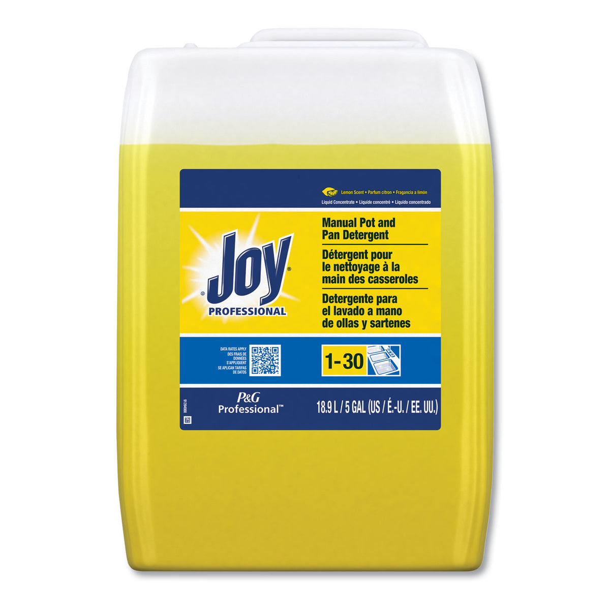 Joy Dishwashing Liquid, Lemon Scent, 5 gal Cube (JOY43608)