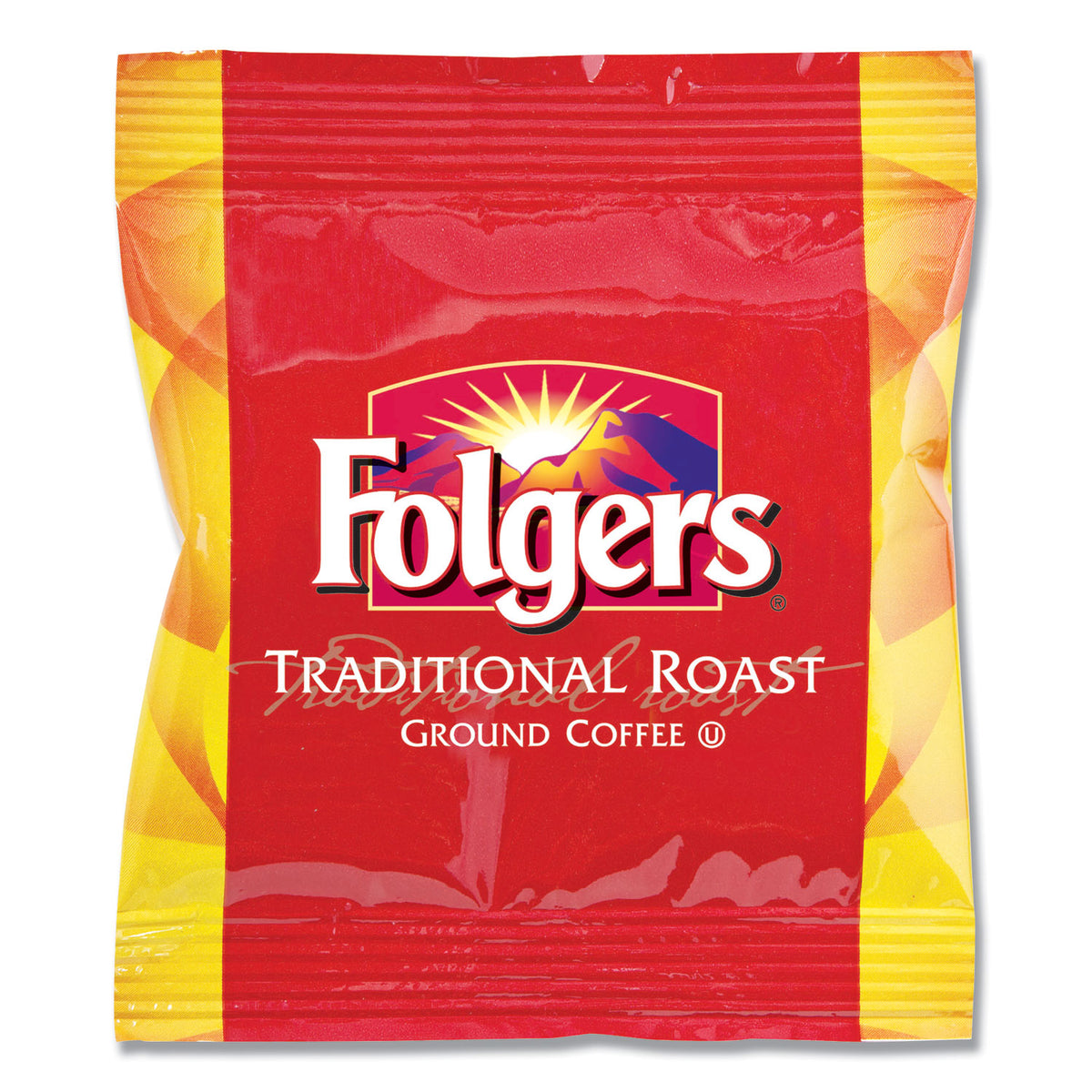 Folgers Ground Coffee Fraction Packs, Traditional Roast, 2oz, 42/Carton (FOL63006)
