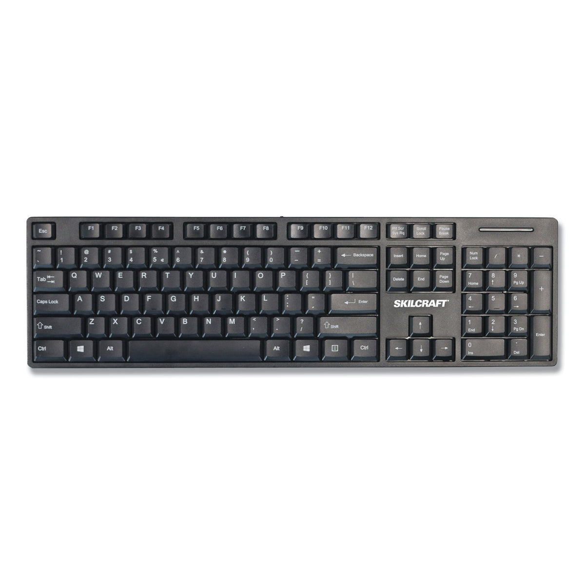 AbilityOne 7025016774742, SKILCRAFT USB Wired Keyboard, 101 Keys, Black