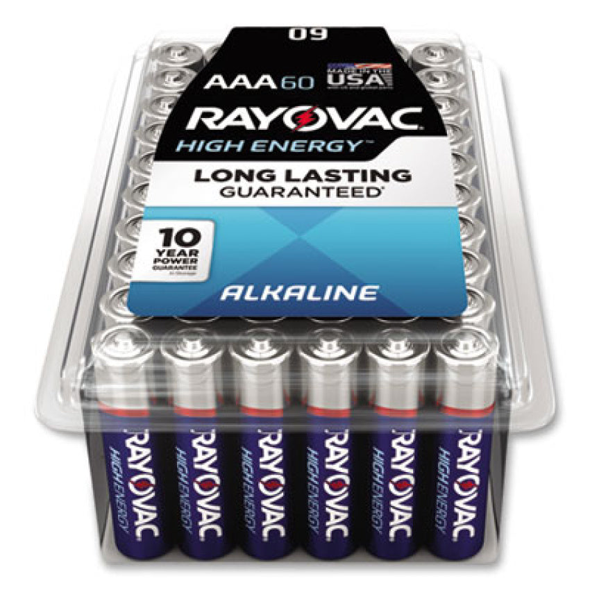 Rayovac Alkaline AAA Batteries, 60/Pack (RAY82460PPK)