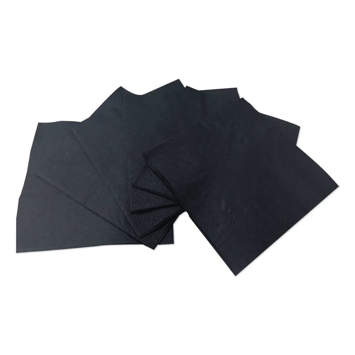 GEN Cocktail Napkins, 2-Ply, 9w x 9d, Black, 2,000/Carton (GEN1402)