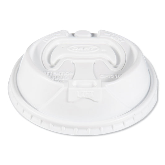 Dart Optima Reclosable Lids for Hot Paper Cups, Fits 10 oz to 24 oz Cups, White, 1,000/Carton (SCCOPT316)
