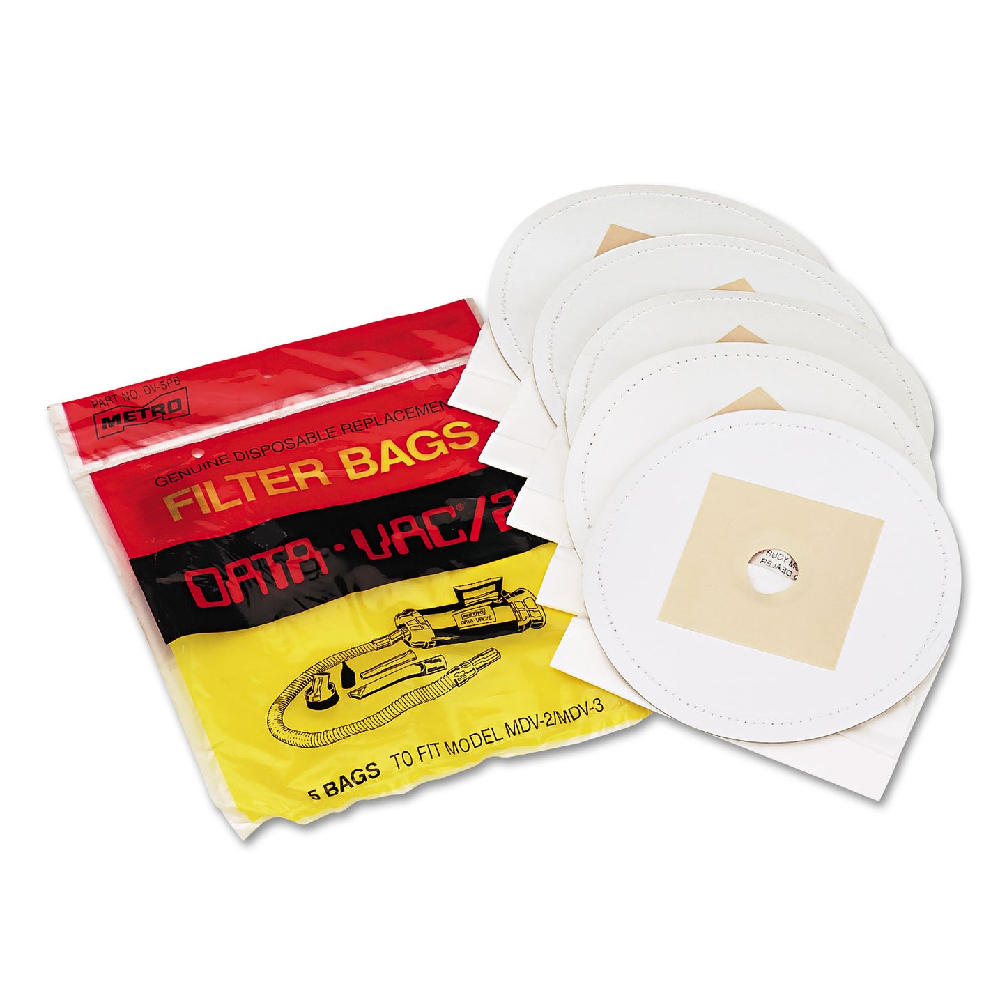 DataVac Disposable Bags for Pro Cleaning Systems, 5/Pack (MEVDV5PBRP)