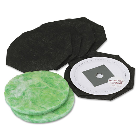 DataVac Disposable Toner Replacement Bags/Filters for Pro Data-Vac Cleaning Systems, 5/Pack (TBF7)