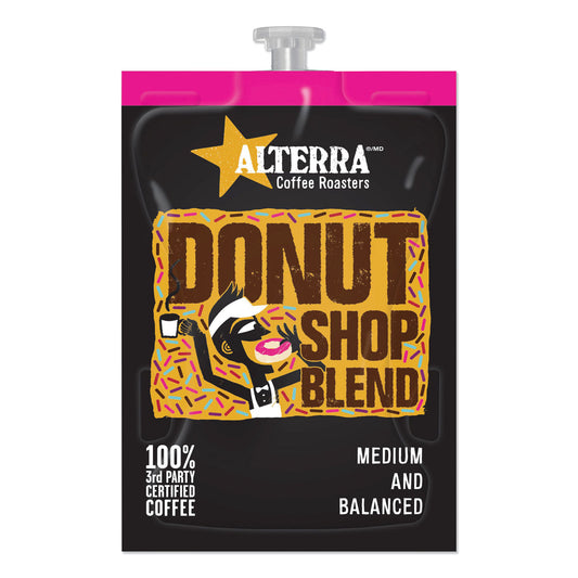 Alterra Coffee Freshpack Pods, Donut Shop Blend, Medium Roast, 0.28 oz, 100/Carton (MDKMDRA200)