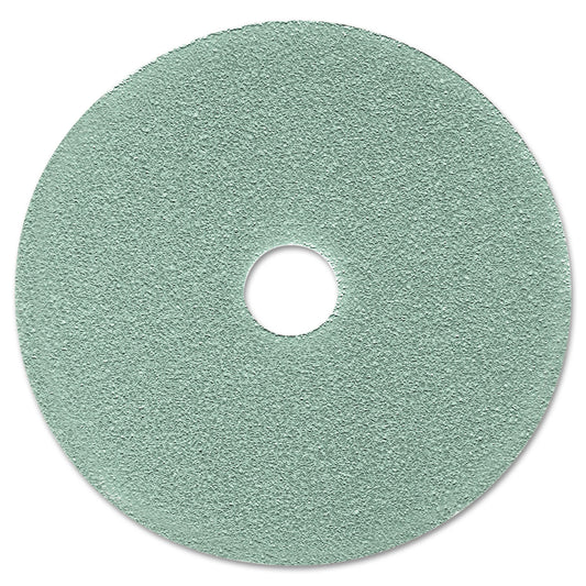 3M Ultra High-Speed Floor Burnishing Pads 3100, 19" Diameter, Aqua, 5/carton (MMM08752)