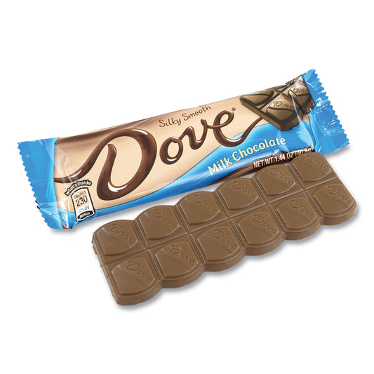 Dove Chocolate Milk Chocolate Bars, 1.44 oz, 18 Bars/Carton (GRR20900468)