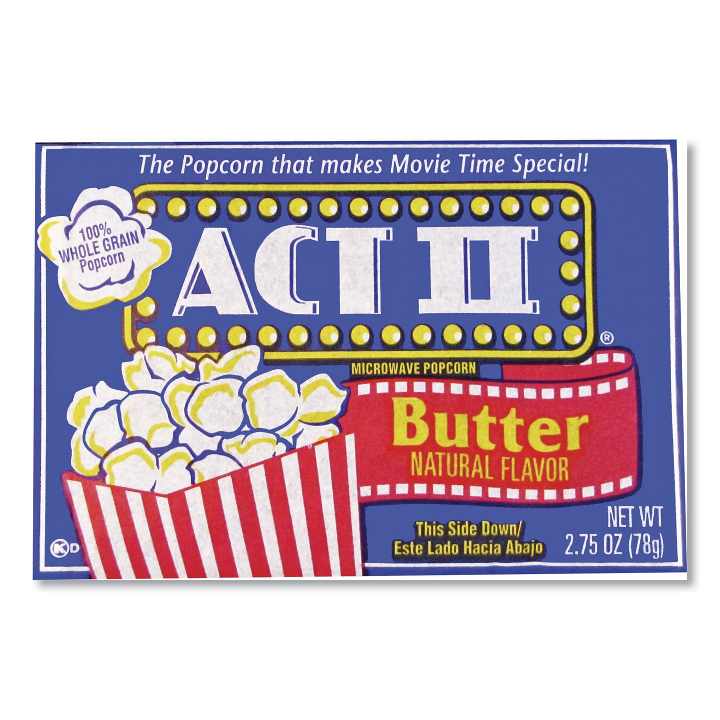 Act II Microwave Popcorn, Butter, 2.75 oz Bag, 36/Carton (APNGOV23223)
