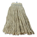 Impact Layflat Regular Screw-Type Mop Head, Cotton, 20 oz, 1" Headband, White (IMP12120EA)