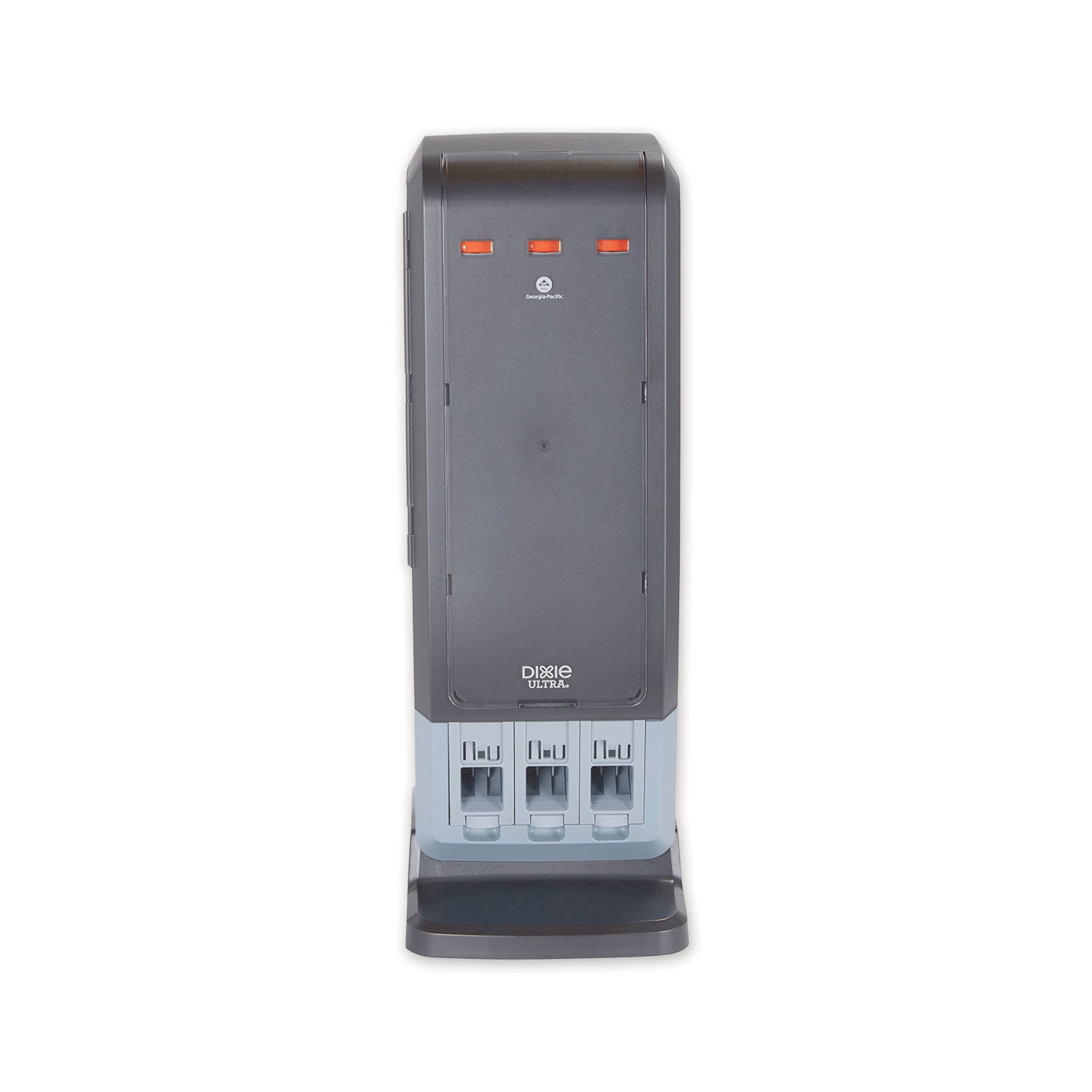Dixie SmartStock Tri-Tower Dispenser, Forks/Knives/Spoons, 13.16 x 16.07 x 31.03, Black/Gray (DXEDUSSTDSP3)
