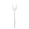Berkley Square Elegant Dinnerware Heavyweight Cutlery, Polystyrene, Fork, White, 500/Box (BSQ1072010)