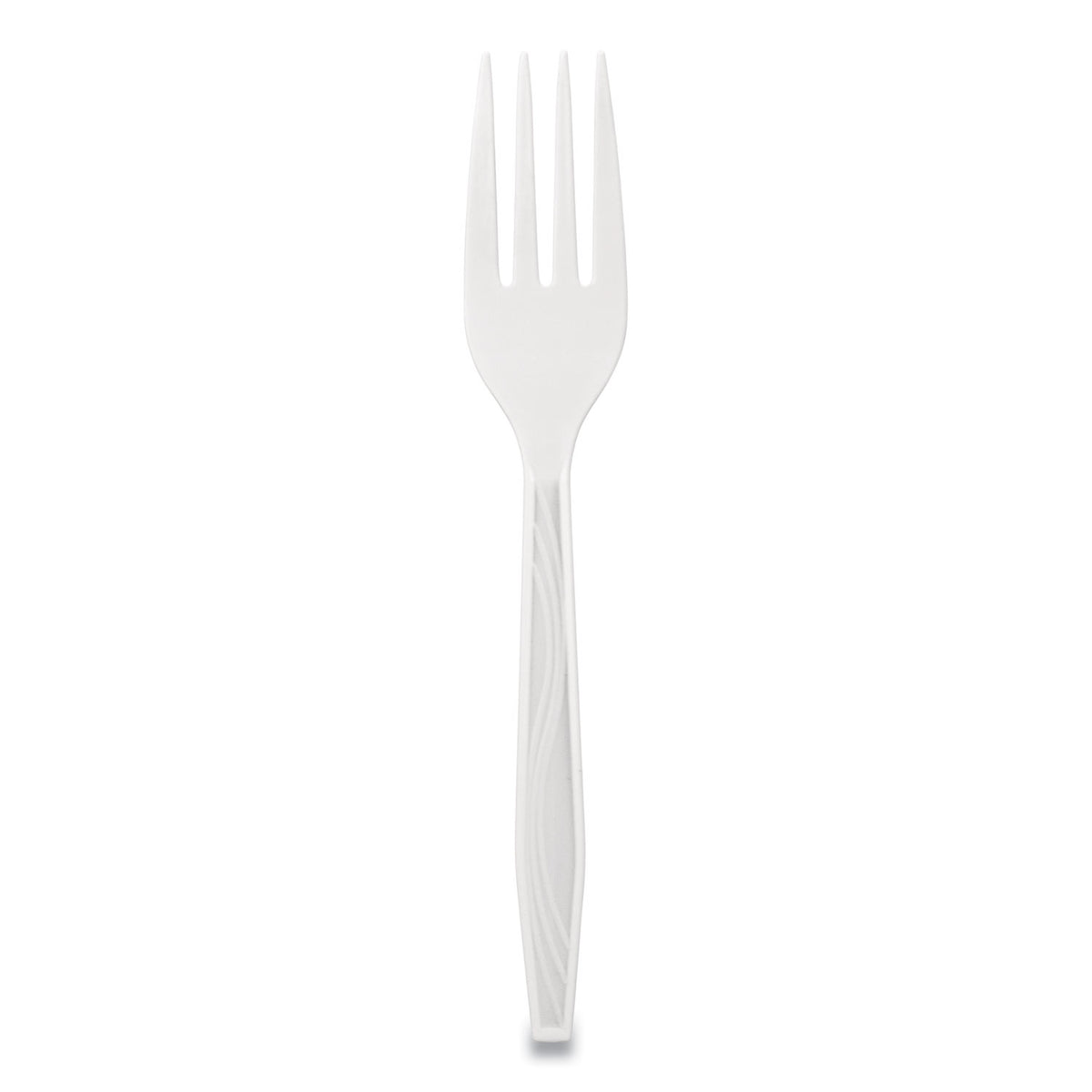 Berkley Square Elegant Dinnerware Heavyweight Cutlery, Polystyrene, Fork, White, 500/Box (BSQ1072010)