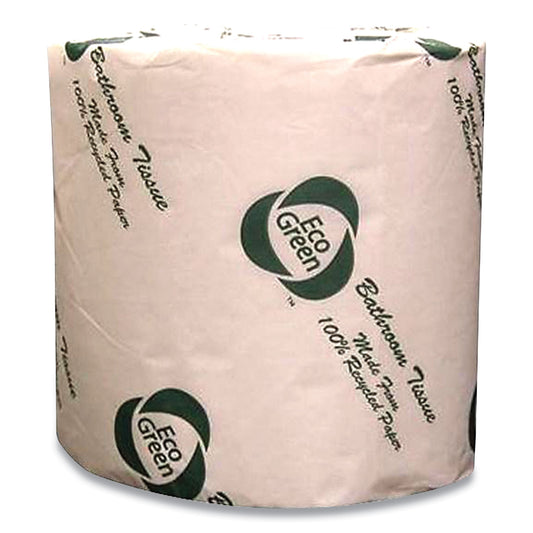 Eco Green Recycled 2-Ply Standard Toilet Paper, Septic Safe, White, 550 Sheets/Roll, 80 Rolls/Carton (APAEB8543)