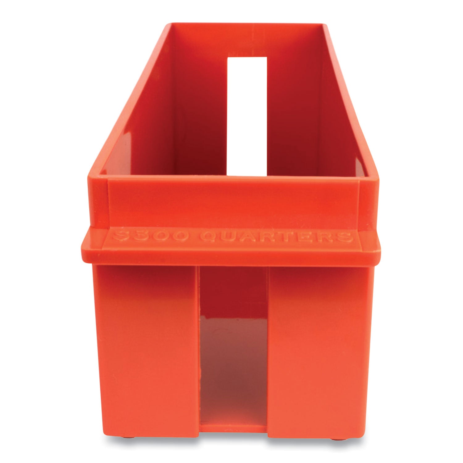 CONTROLTEK Extra-Capacity Coin Tray, Quarters, 1 Compartment, 11.5 x 3.38 x 3.38, Plastic, Orange (CNK560168)