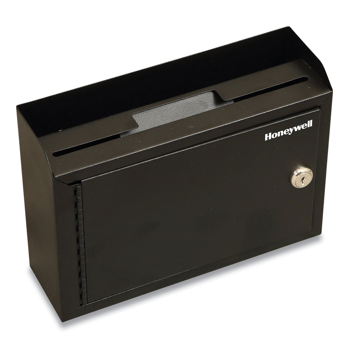 Honeywell Drop Box Safe with Keys, 9.9 x 3 x 7.1, 0.12 cu ft, Black (HWL6204)