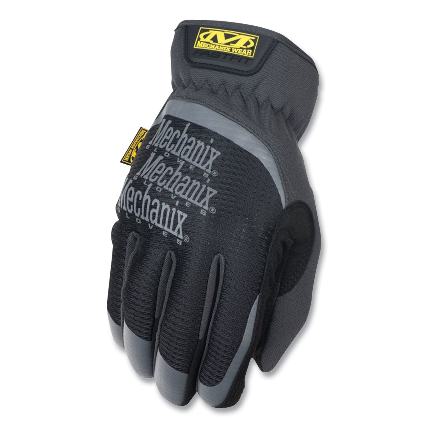 Mechanix Wear FastFit Work Gloves, Black/Gray, Large (RTSMFF05010)