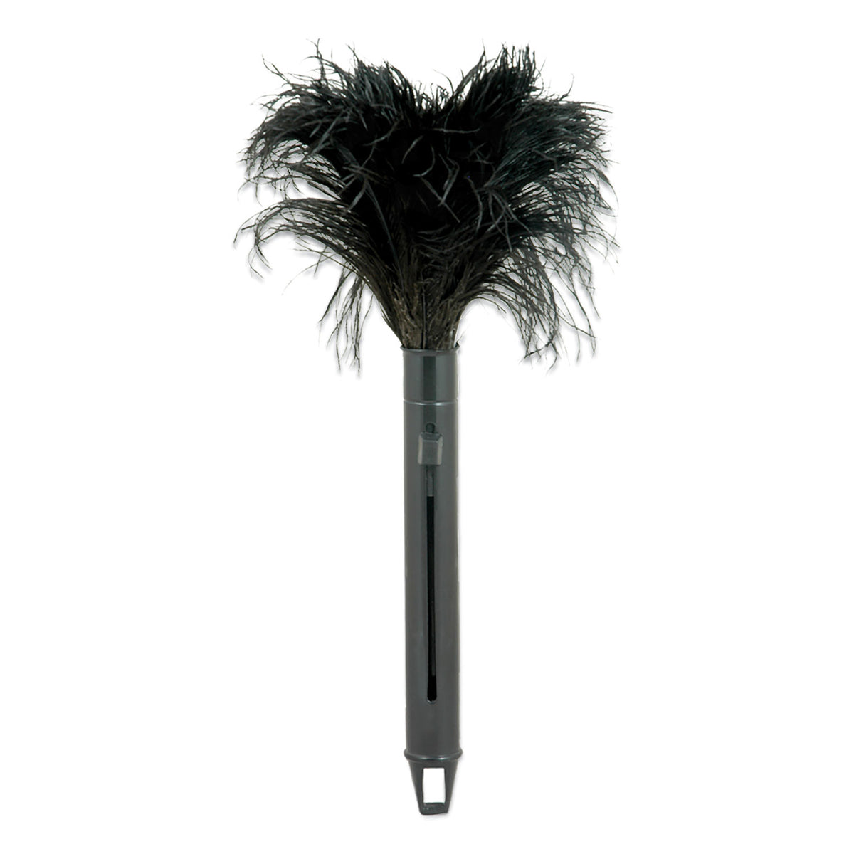 O'Dell Pop Top Feather Duster, Ostrich, 9" to 14" Handle, Black (ODCRET14UNS91)