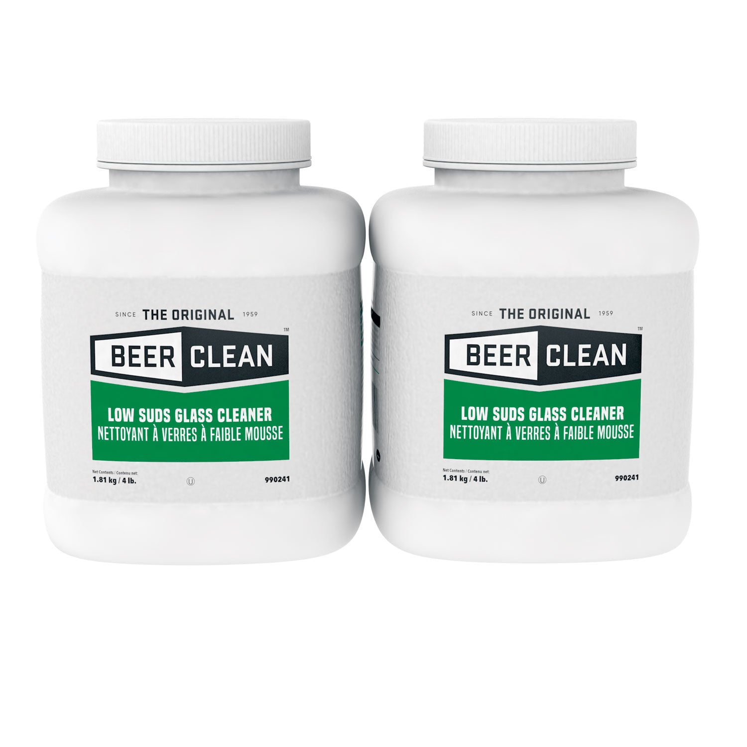 Diversey Beer Clean Glass Cleaner, Unscented, Powder, 4 lb. Container (DVO990241)
