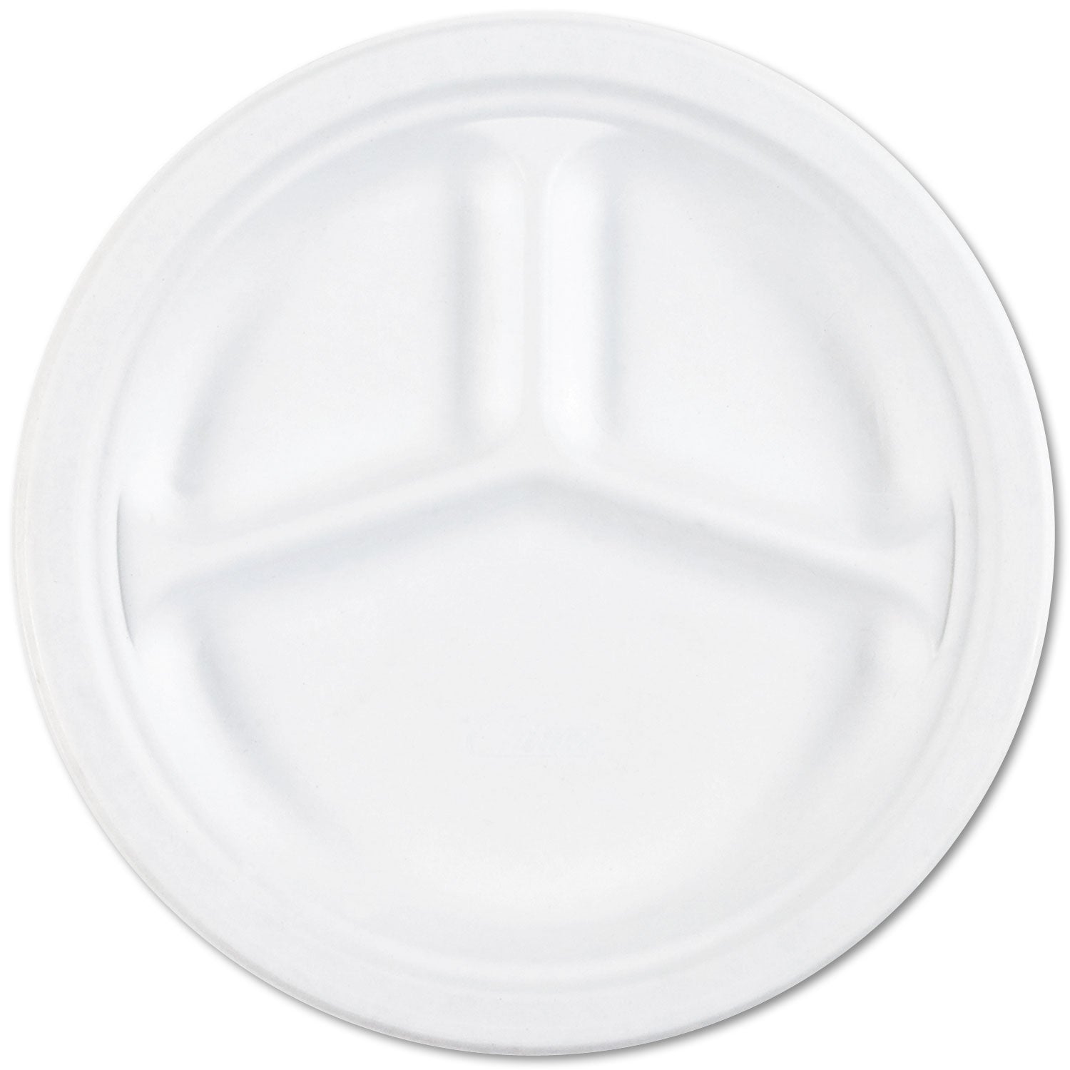 AbilityOne 7350012636700, SKILCRAFT Waterproof Paper Plates, 10.25" dia, White, 500/Box